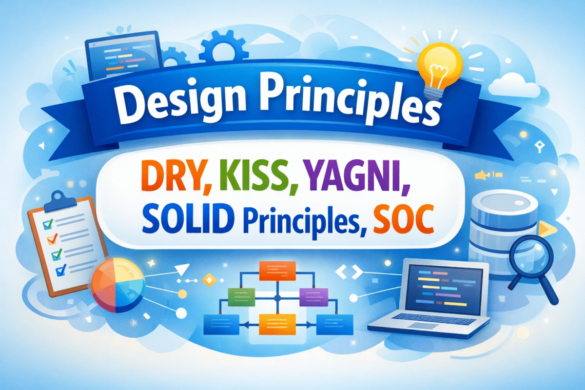 Design Principles - DRY, KISS, YAGNI, SOLID Principles, and SOC