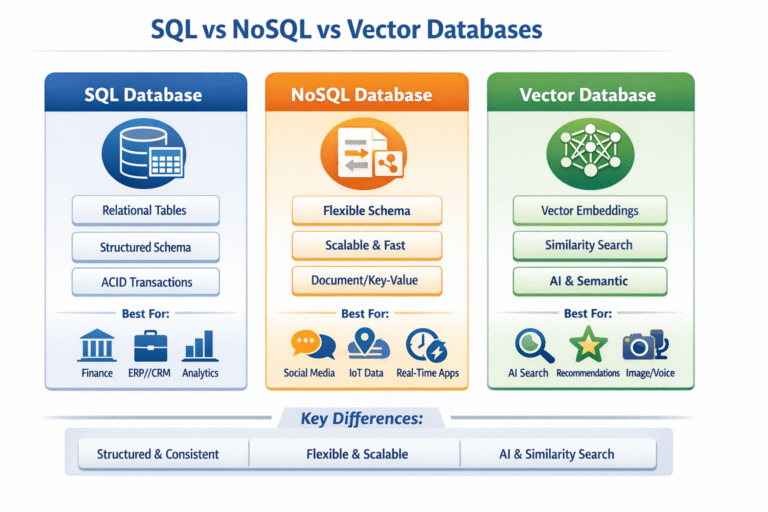 SQL vs NoSQL vs Vector Databases — A Practical Guide for Modern ...